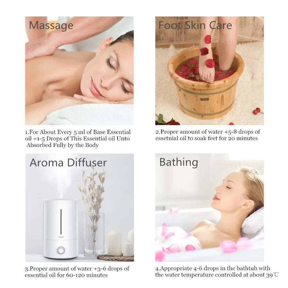 MAYJAM 30ml Pure Natural Essential Oils Vanilla Mint Citronella Grapefruit Sweet Orange