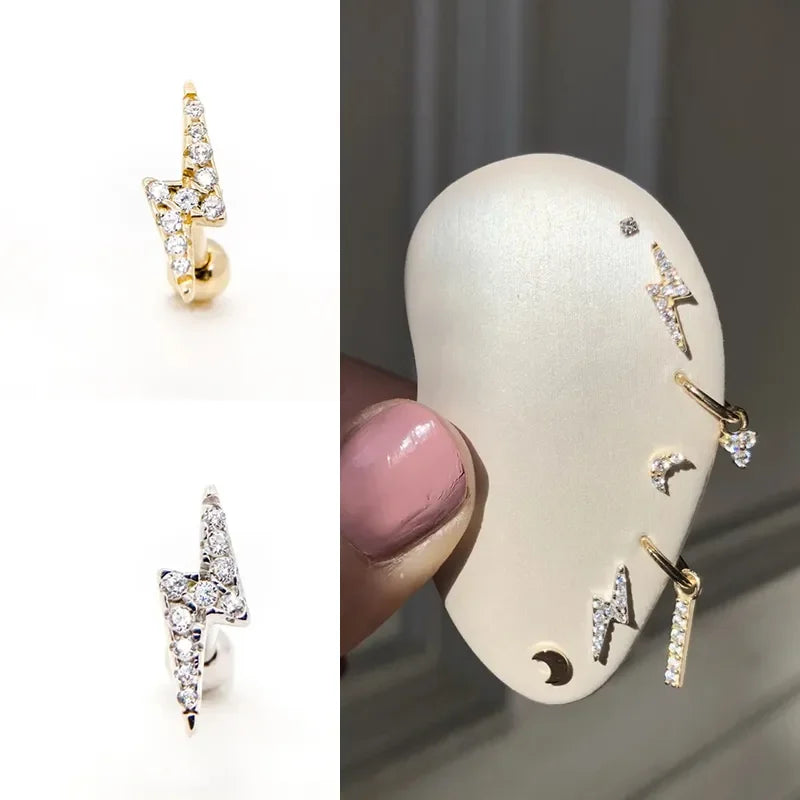 Moon Stud Earrings