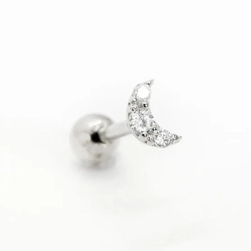 Moon Stud Earrings