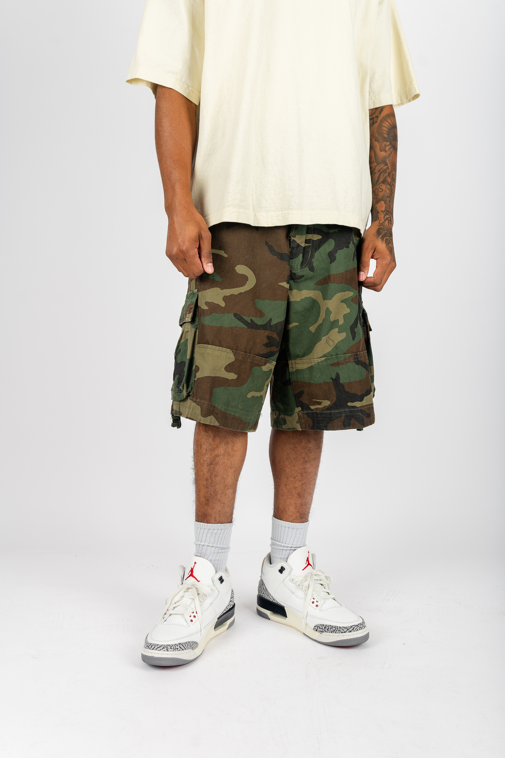 Vintage Utility Cargo Shorts