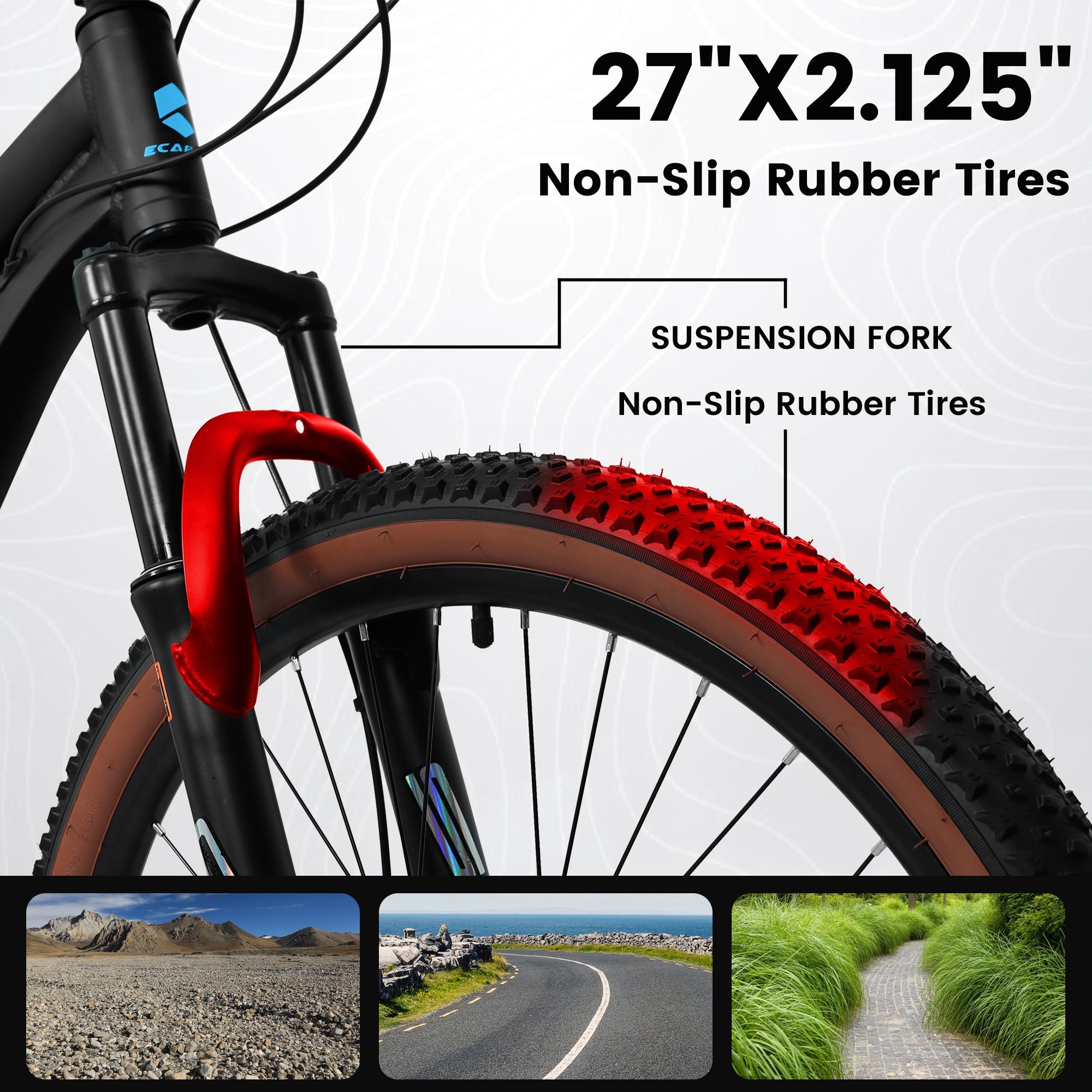 Carpat™ MTB Velocity 27 – 27.5" Aluminum Mountain Bike (21-Speed,