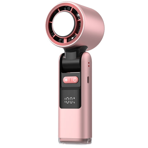 Ice Cool Turbo Mini Fan with Digital Display – USB Rechargeable &