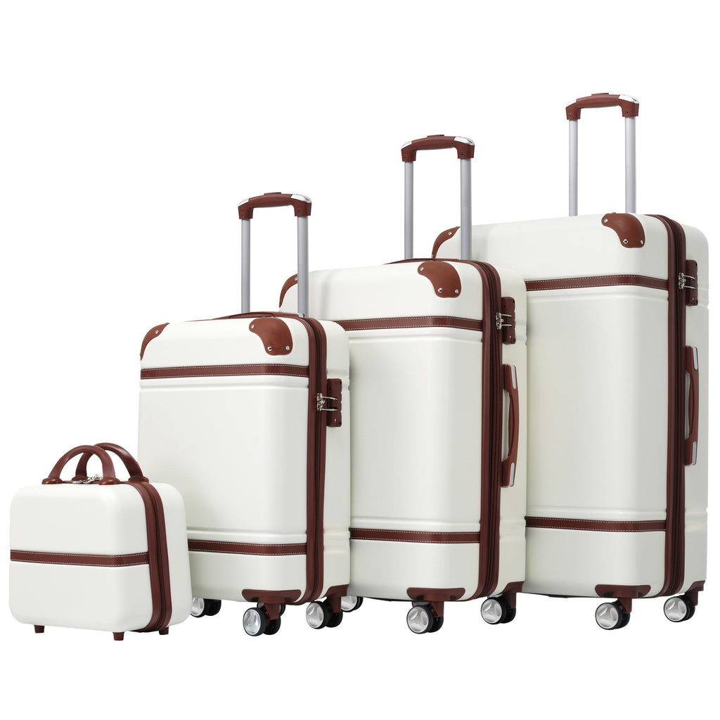 Hardshell Luggage Sets 4 Pieces 20'+24'+28' Luggages and Cosmetic Case