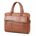 Faux Leather Messenger Laptop Office Bag