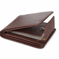 Slim Faux Leather Wallet for Men