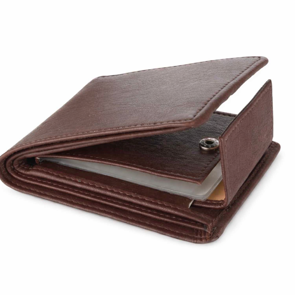 Slim Faux Leather Wallet for Men