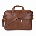 Leather Messenger Laptop Bag 16 Inch