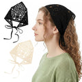 Crochet Floral Boho Head Scarf (2 Pcs)