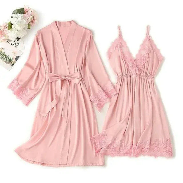 Matching Nightgown & Robe Set