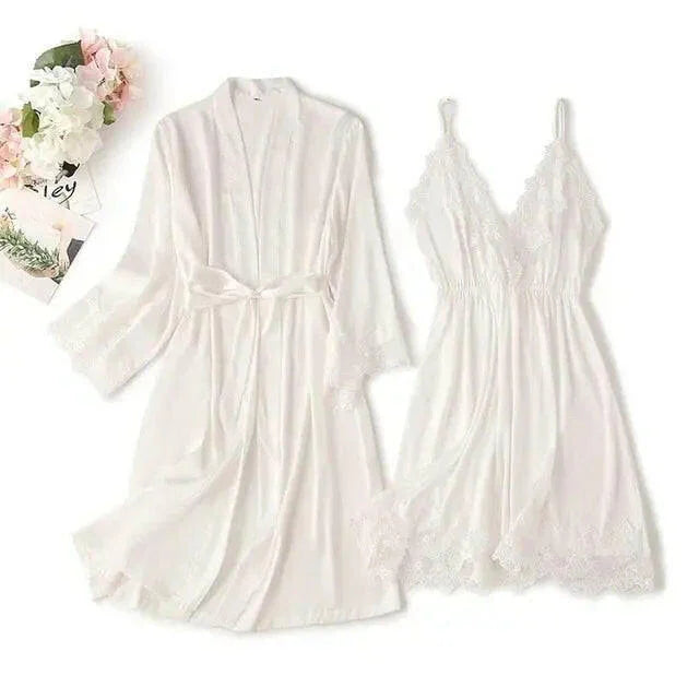 Matching Nightgown & Robe Set