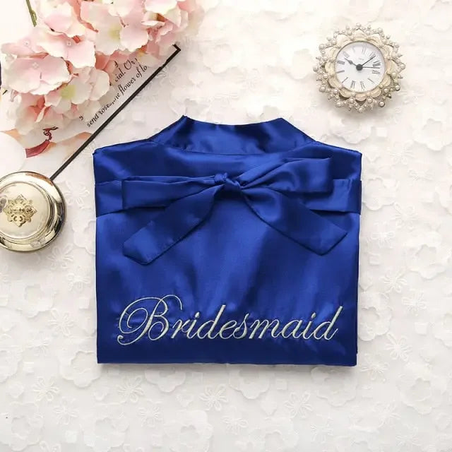 Satin Bride Or Bridesmaid Robe