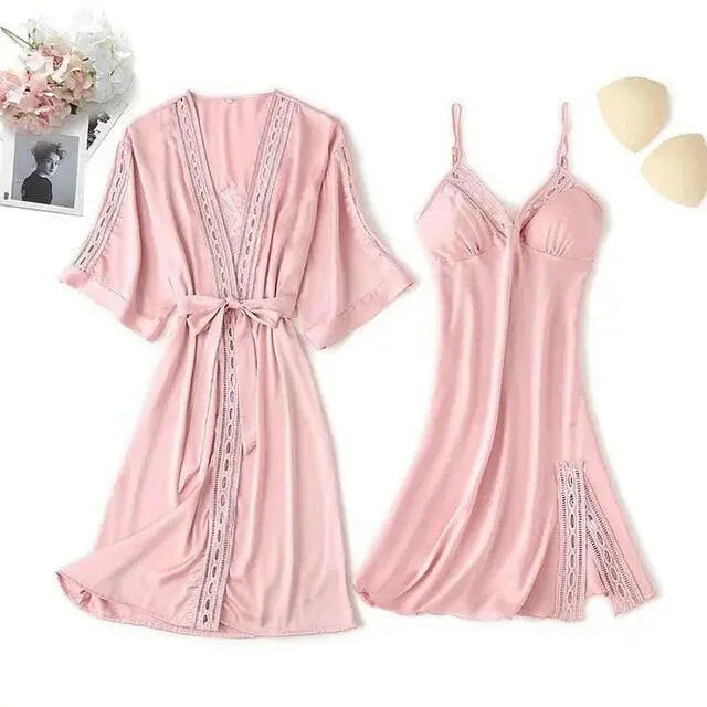 Matching Nightgown & Robe Set
