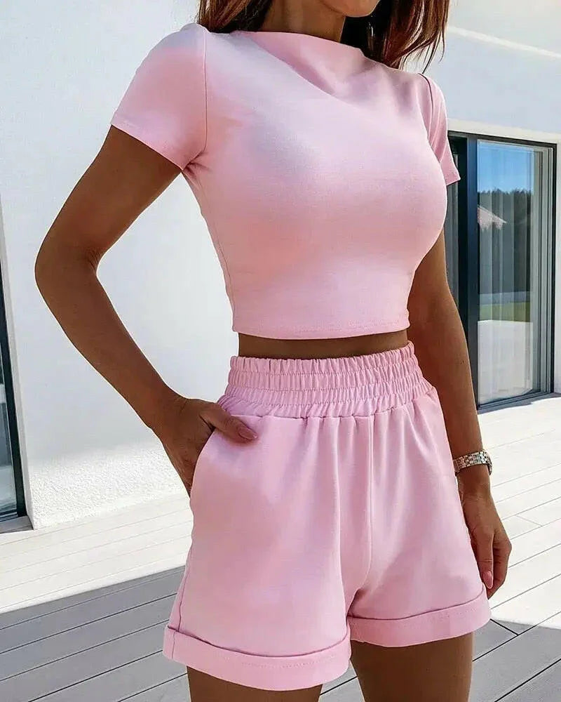 Lounge Crop Top + Shorts
