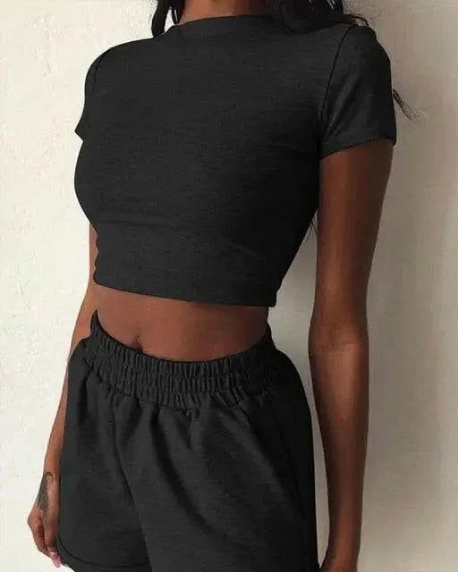 Lounge Crop Top + Shorts