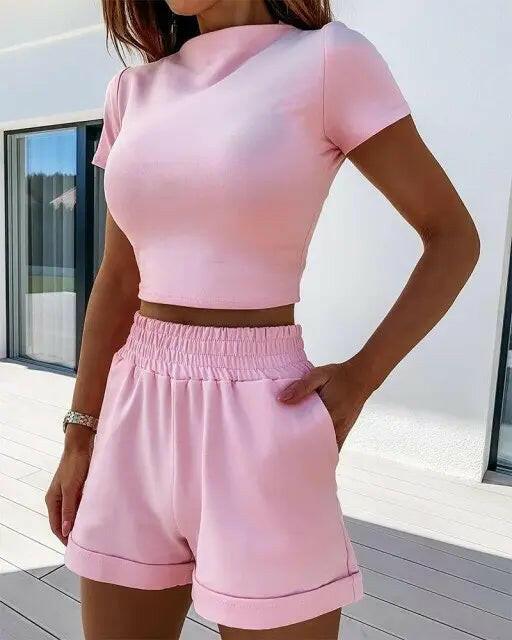Lounge Crop Top + Shorts