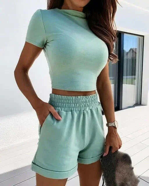 Lounge Crop Top + Shorts