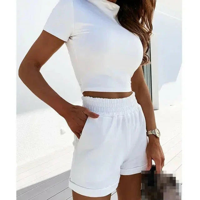 Lounge Crop Top + Shorts