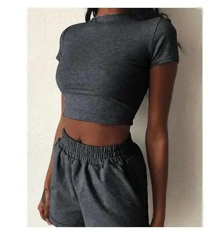 Lounge Crop Top + Shorts