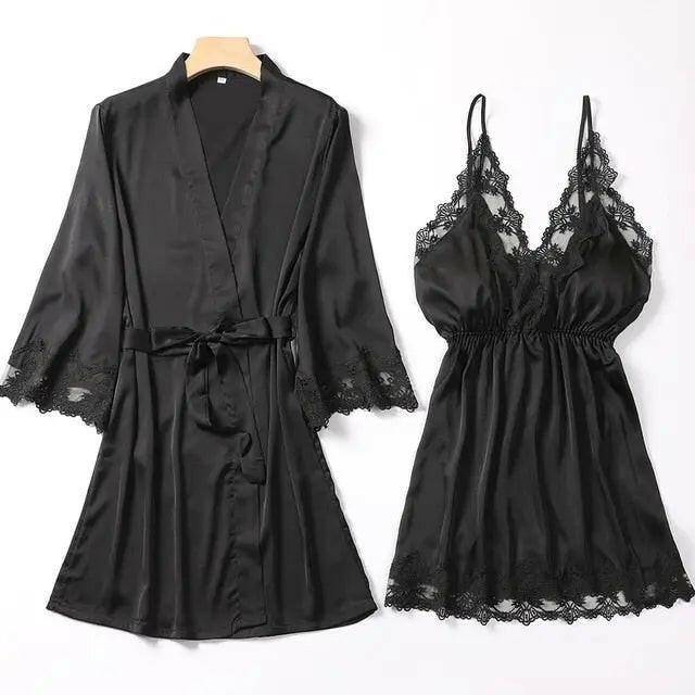 Matching Nightgown & Robe Set