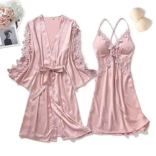 Matching Nightgown & Robe Set