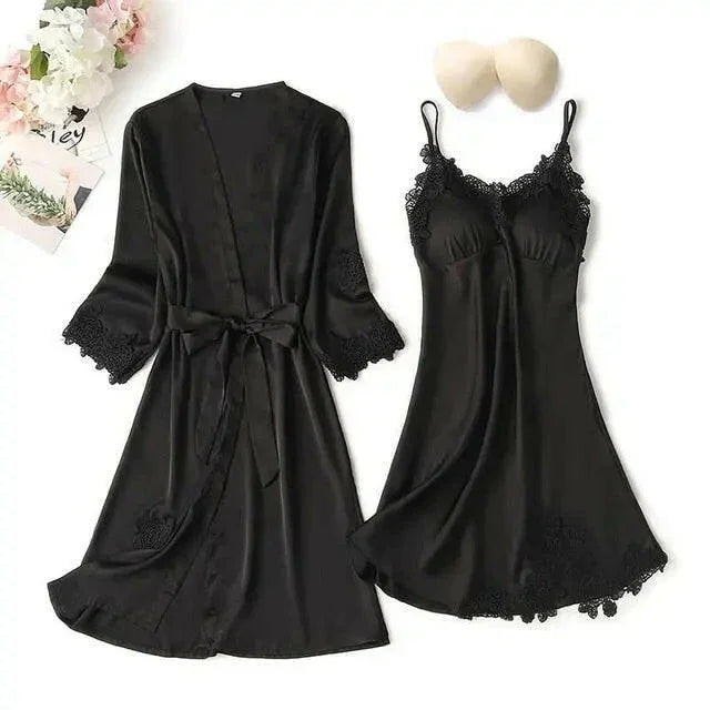 Matching Nightgown & Robe Set
