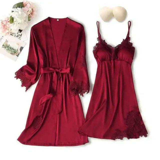 Matching Nightgown & Robe Set
