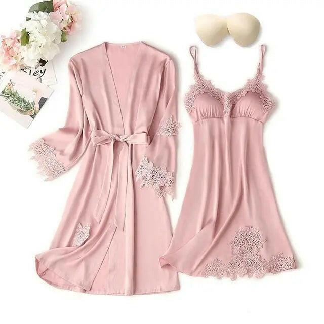 Matching Nightgown & Robe Set