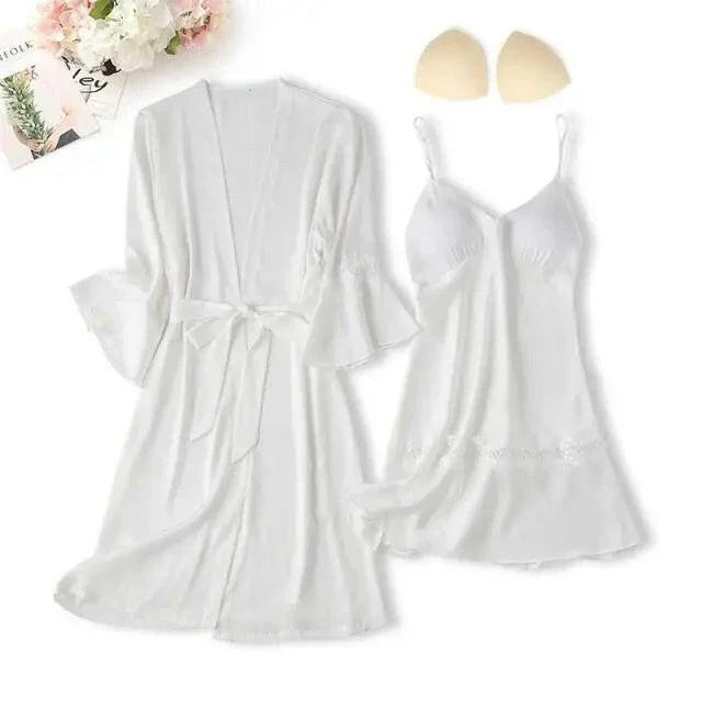 Matching Nightgown & Robe Set