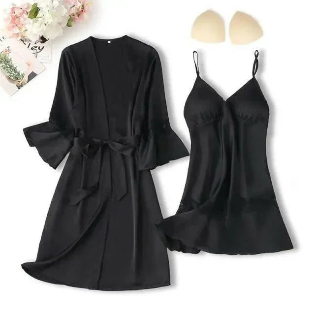 Matching Nightgown & Robe Set