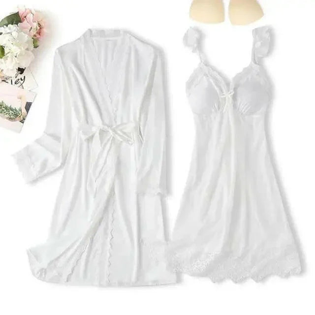 Matching Nightgown & Robe Set