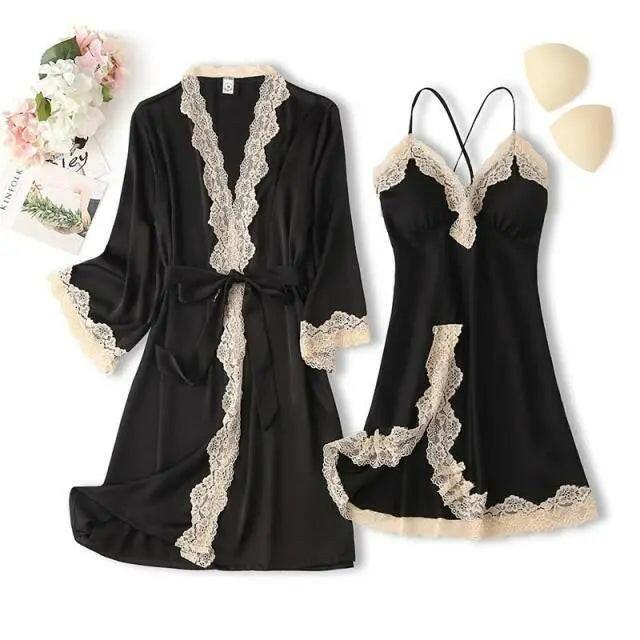 Matching Nightgown & Robe Set