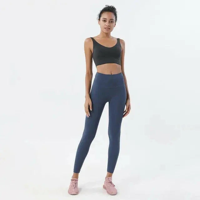 Seamless Yoga Fitness Top & Leggings Set - Available In 6 Colors