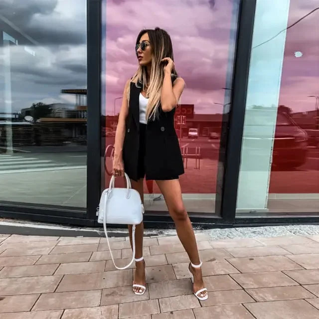Boss Cardigan/Shorts 2Pc Set