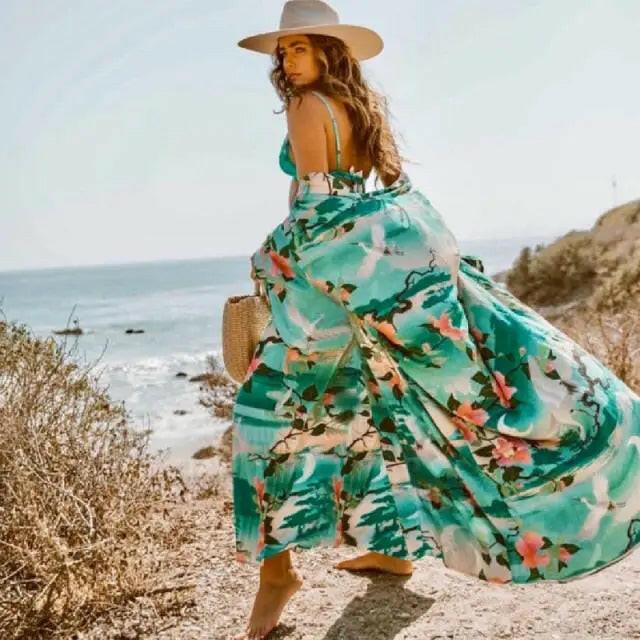 Embroidered Beach Tunic Beach Cover Up Sarong