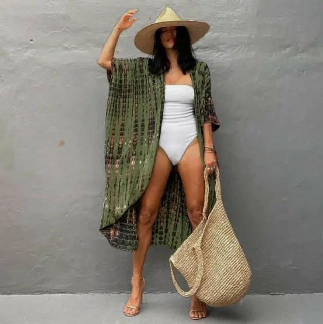 Embroidered Beach Tunic Beach Cover Up Sarong