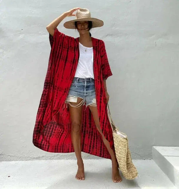 Embroidered Beach Tunic Beach Cover Up Sarong